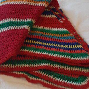 Vintage Grandmacore Colorful Shawl